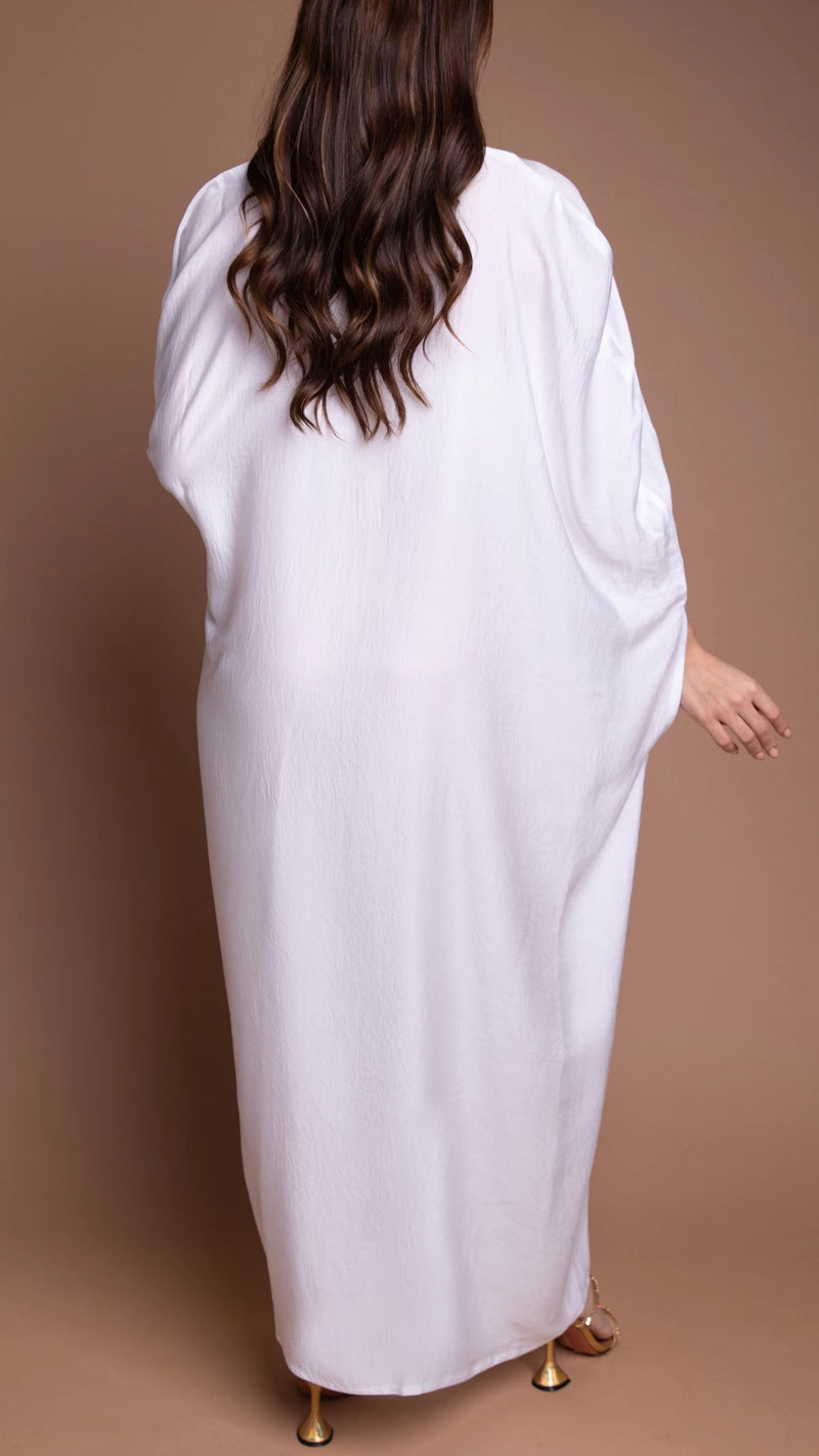 CIMRIN CAPE DRESS - WHITE