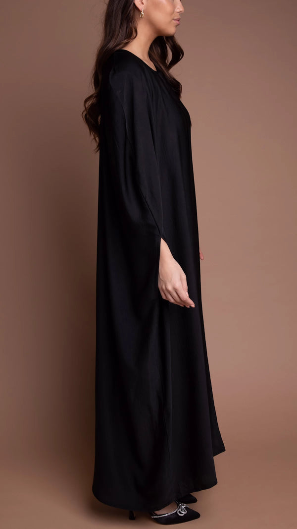 CIMRIN CAPE DRESS - BLACK